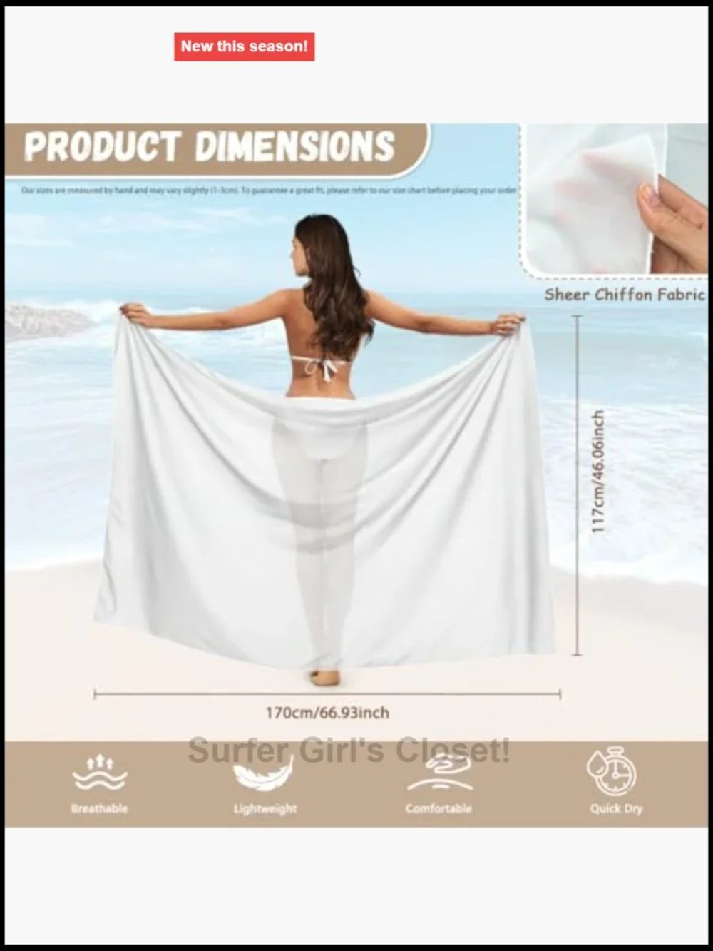 2 Piece Tie Back Bikini and Chiffon Cover Up Women's Halter Backless Swimsuit